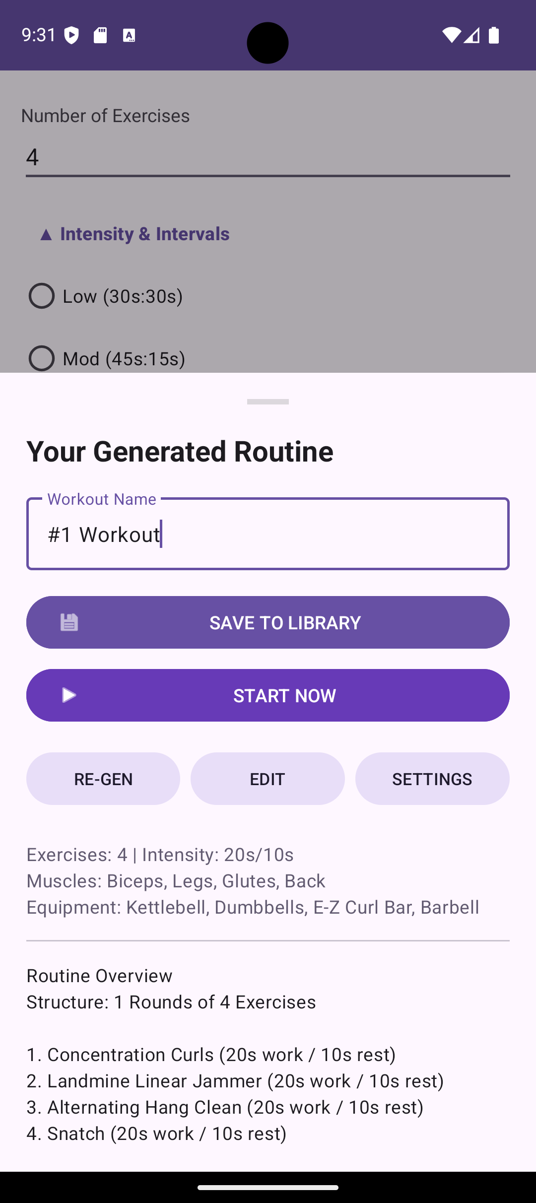 Workout Builder 2